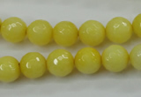 CCN2256 15.5 inches 10mm faceted round candy jade beads wholesale