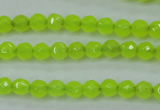 CCN2261 15.5 inches 4mm faceted round candy jade beads wholesale