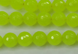 CCN2264 15.5 inches 10mm faceted round candy jade beads wholesale