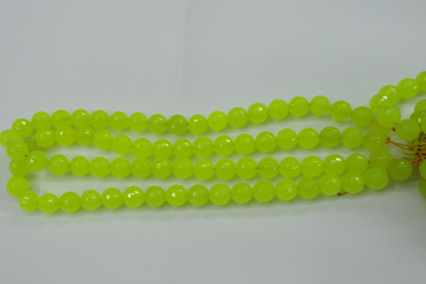 CCN2264 15.5 inches 10mm faceted round candy jade beads wholesale