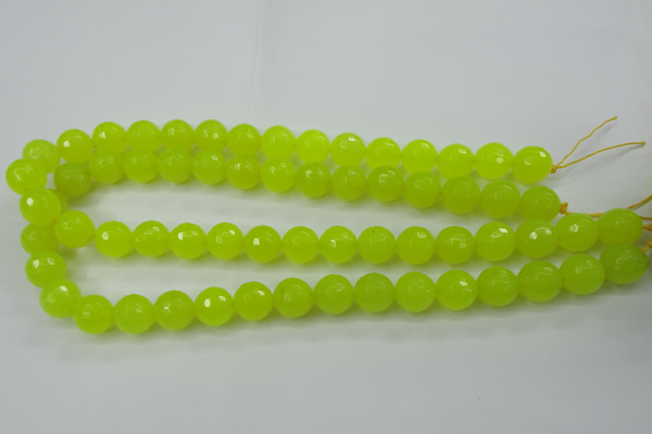 CCN2265 15.5 inches 12mm faceted round candy jade beads wholesale