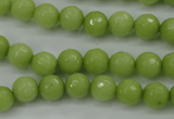 CCN2272 15.5 inches 8mm faceted round candy jade beads wholesale