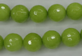 CCN2274 15.5 inches 12mm faceted round candy jade beads wholesale