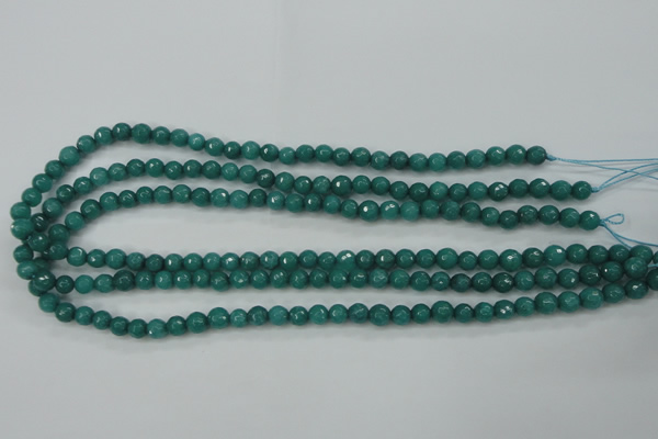 CCN2278 15.5 inches 4mm faceted round candy jade beads wholesale