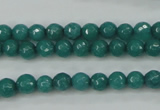 CCN2279 15.5 inches 6mm faceted round candy jade beads wholesale