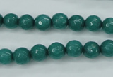 CCN2280 15.5 inches 8mm faceted round candy jade beads wholesale