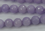 CCN2289 15.5 inches 10mm faceted round candy jade beads wholesale