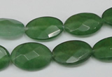 CCN229 15.5 inches 12*18mm faceted oval candy jade beads