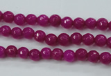 CCN2293 15.5 inches 4mm faceted round candy jade beads wholesale