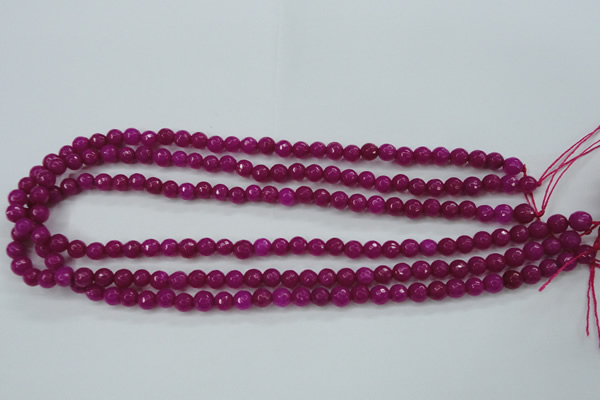 CCN2293 15.5 inches 4mm faceted round candy jade beads wholesale