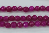 CCN2294 15.5 inches 6mm faceted round candy jade beads wholesale