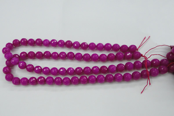 CCN2296 15.5 inches 10mm faceted round candy jade beads wholesale