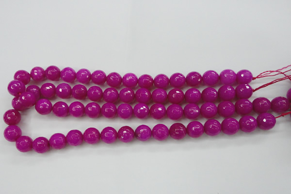 CCN2298 15.5 inches 14mm faceted round candy jade beads wholesale