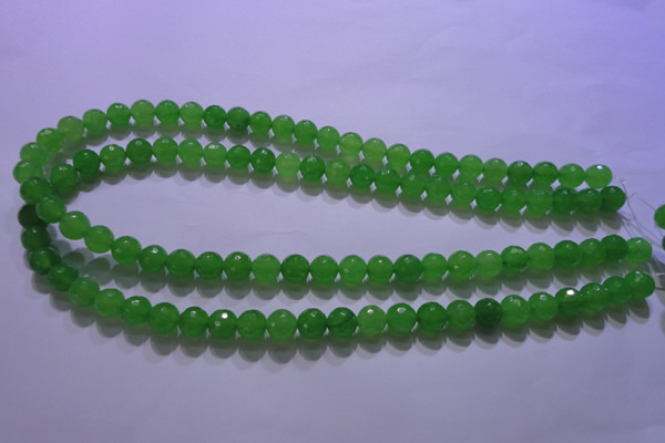 CCN2301 15.5 inches 10mm faceted round candy jade beads wholesale