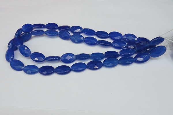 CCN231 15.5 inches 12*18mm faceted oval candy jade beads