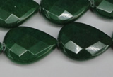 CCN2332 15.5 inches 18*25mm faceted flat teardrop candy jade beads