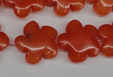 CCN2343 15.5 inches 20mm carved flower candy jade beads wholesale