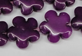 CCN2345 15.5 inches 20mm carved flower candy jade beads wholesale