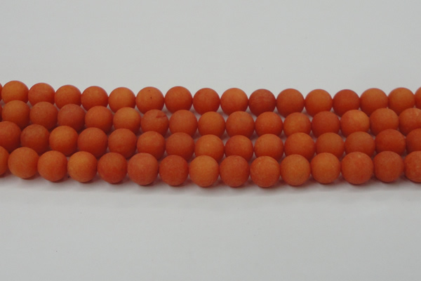 CCN2427 15.5 inches 6mm round matte candy jade beads wholesale