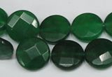 CCN243 15.5 inches 15mm faceted coin candy jade beads wholesale