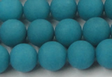 CCN2432 15.5 inches 6mm round matte candy jade beads wholesale