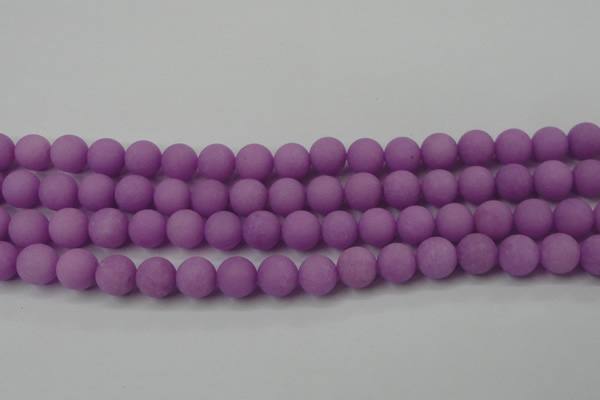 CCN2442 15.5 inches 8mm round matte candy jade beads wholesale