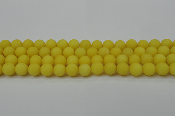 CCN2448 15.5 inches 8mm round matte candy jade beads wholesale