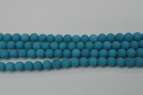 CCN2451 15.5 inches 8mm round matte candy jade beads wholesale