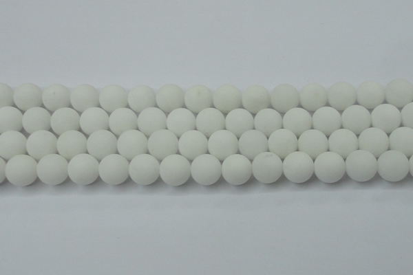 CCN2500 15.5 inches 14mm round matte candy jade beads wholesale