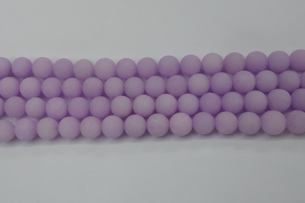 CCN2501 15.5 inches 14mm round matte candy jade beads wholesale