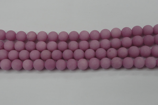 CCN2503 15.5 inches 14mm round matte candy jade beads wholesale