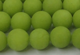 CCN2509 15.5 inches 14mm round matte candy jade beads wholesale