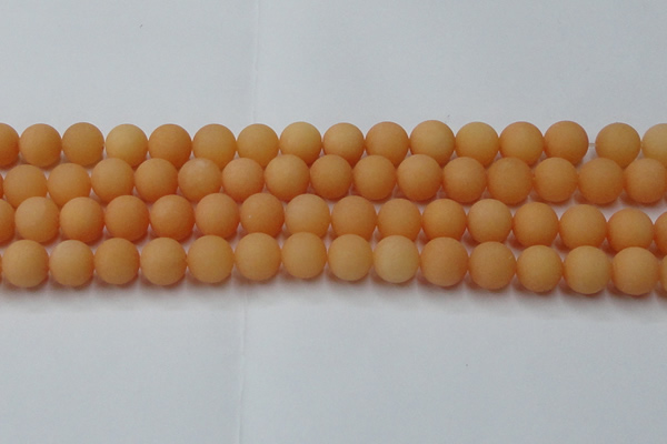 CCN2520 15.5 inches 14mm round matte candy jade beads wholesale