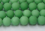 CCN2538 15.5 inches 8mm round matte candy jade beads wholesale