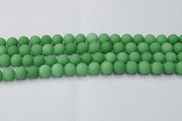 CCN2541 15.5 inches 14mm round matte candy jade beads wholesale