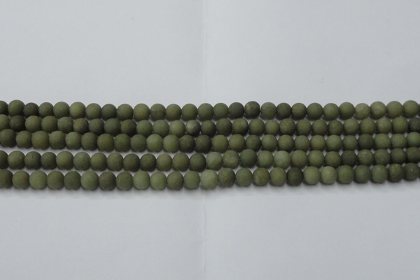 CCN2543 15.5 inches 4mm round matte candy jade beads wholesale