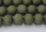 CCN2546 15.5 inches 10mm round matte candy jade beads wholesale