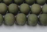 CCN2547 15.5 inches 12mm round matte candy jade beads wholesale