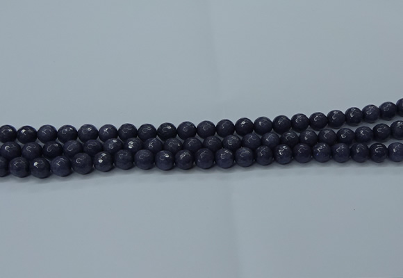 CCN2567 15 inches 8mm faceted round candy jade beads wholesale