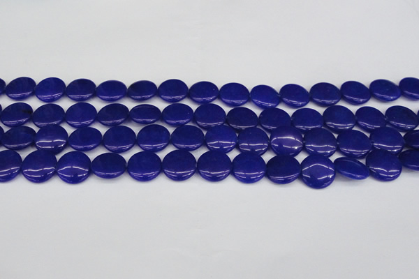 CCN2606 15.5 inches 18mm flat round candy jade beads wholesale