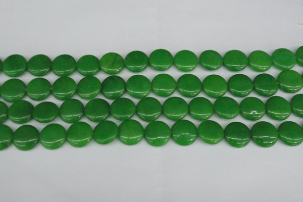 CCN2609 15.5 inches 18mm flat round candy jade beads wholesale