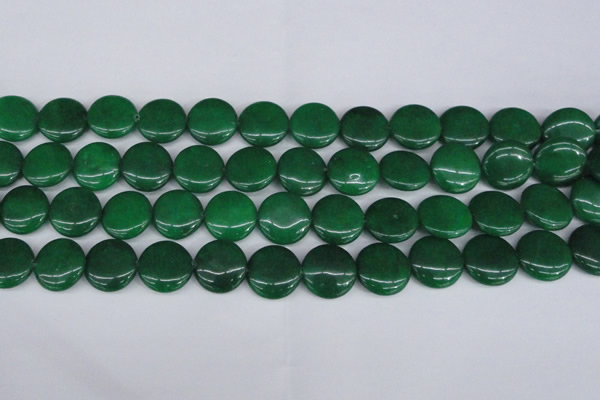 CCN2610 15.5 inches 18mm flat round candy jade beads wholesale