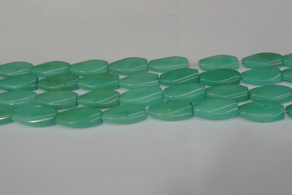 CCN2623 15.5 inches 15*30mm twisted rectangle candy jade beads