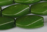 CCN2624 15.5 inches 15*30mm twisted rectangle candy jade beads