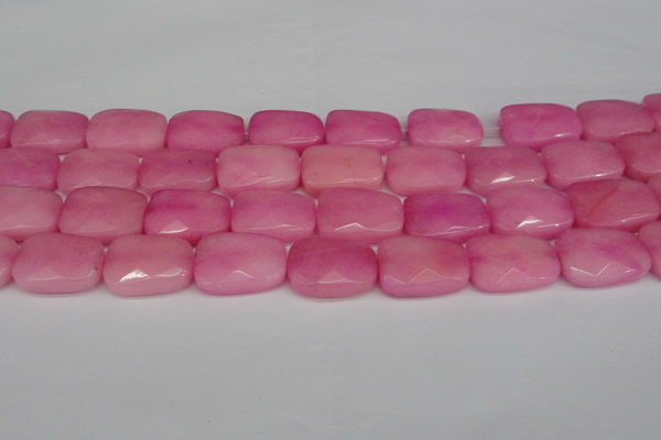 CCN2630 15.5 inches 18*25mm faceted trapezoid candy jade beads