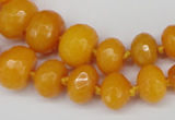 CCN2645 15.5 inches 5*8mm - 12*16mm faceted rondelle candy jade beads