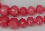 CCN2647 15.5 inches 5*8mm - 12*16mm faceted rondelle candy jade beads