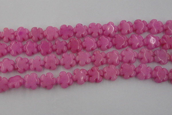 CCN2660 15.5 inches 16mm carved flower candy jade beads wholesale