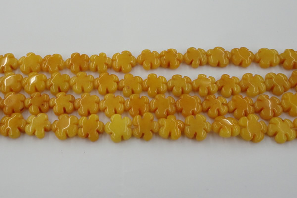 CCN2663 15.5 inches 16mm carved flower candy jade beads wholesale