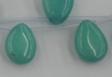 CCN2683 Top-drilled 13*18mm flat teardrop candy jade beads